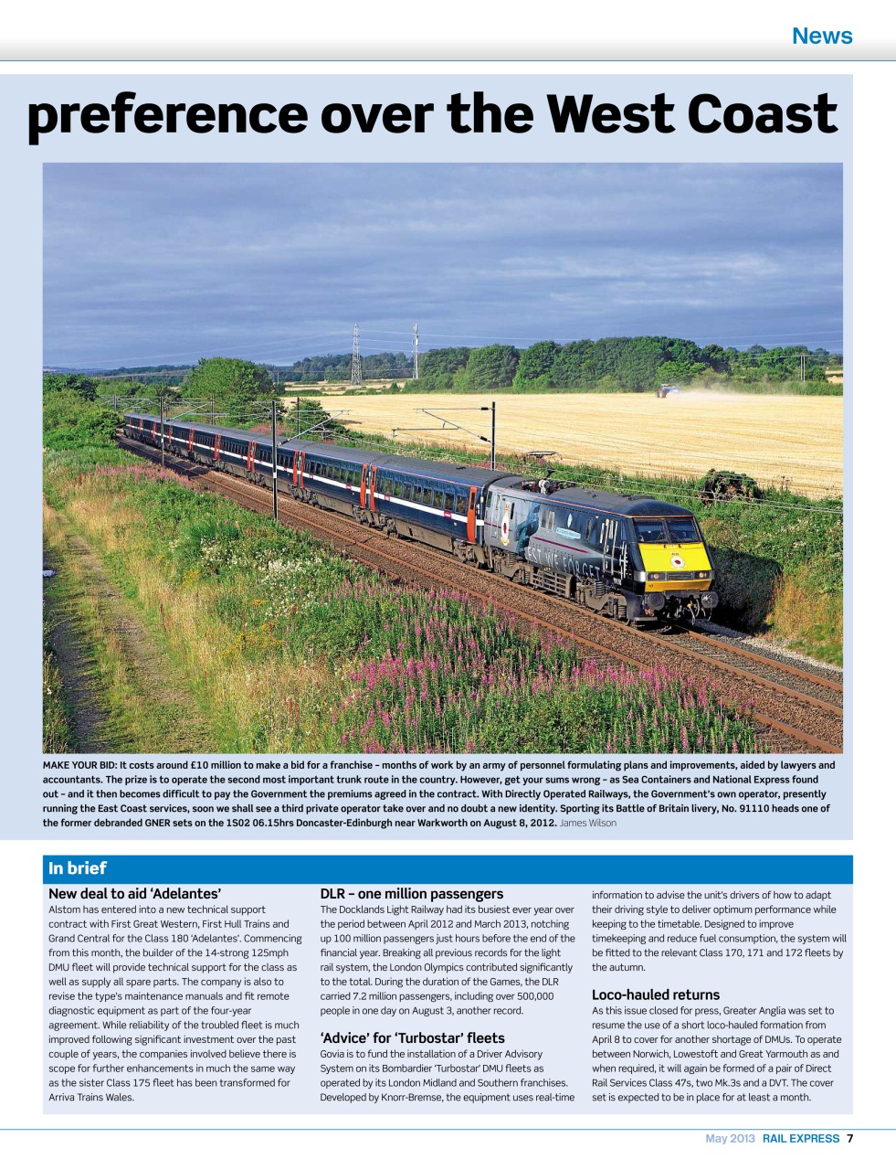 Rail Express Preview Pages