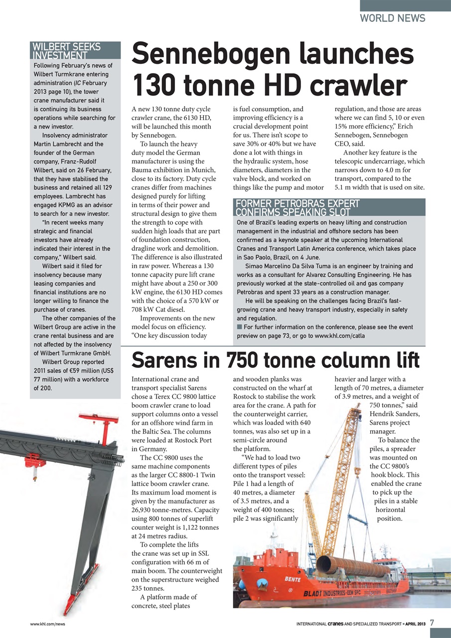 Int. Cranes and Specialized Transp Preview Pages