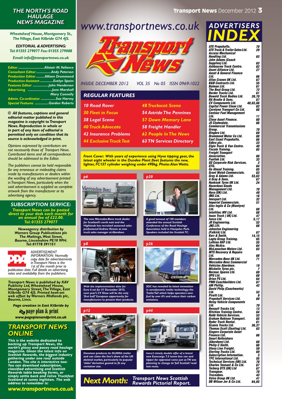 Transport News Preview Pages