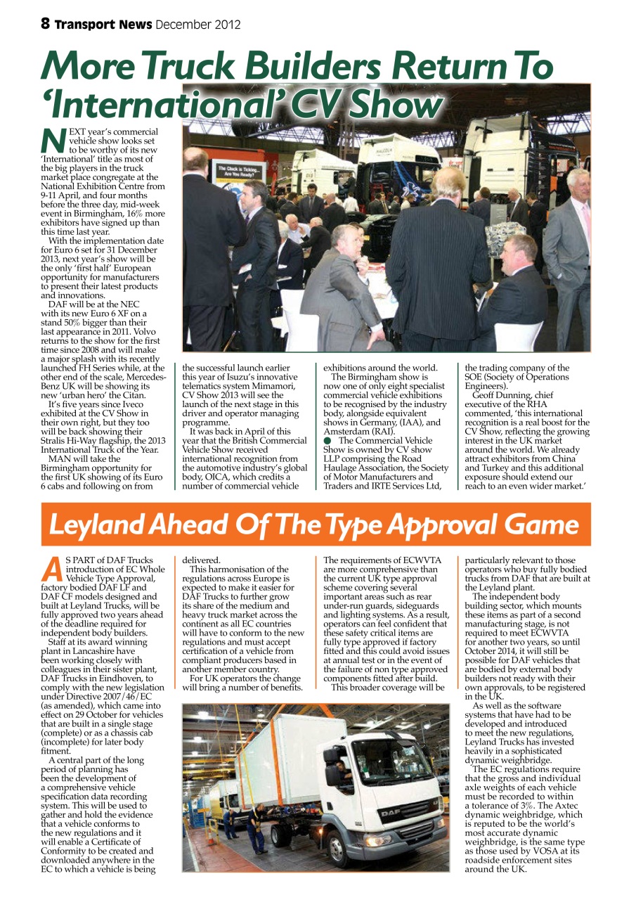 Transport News Preview Pages