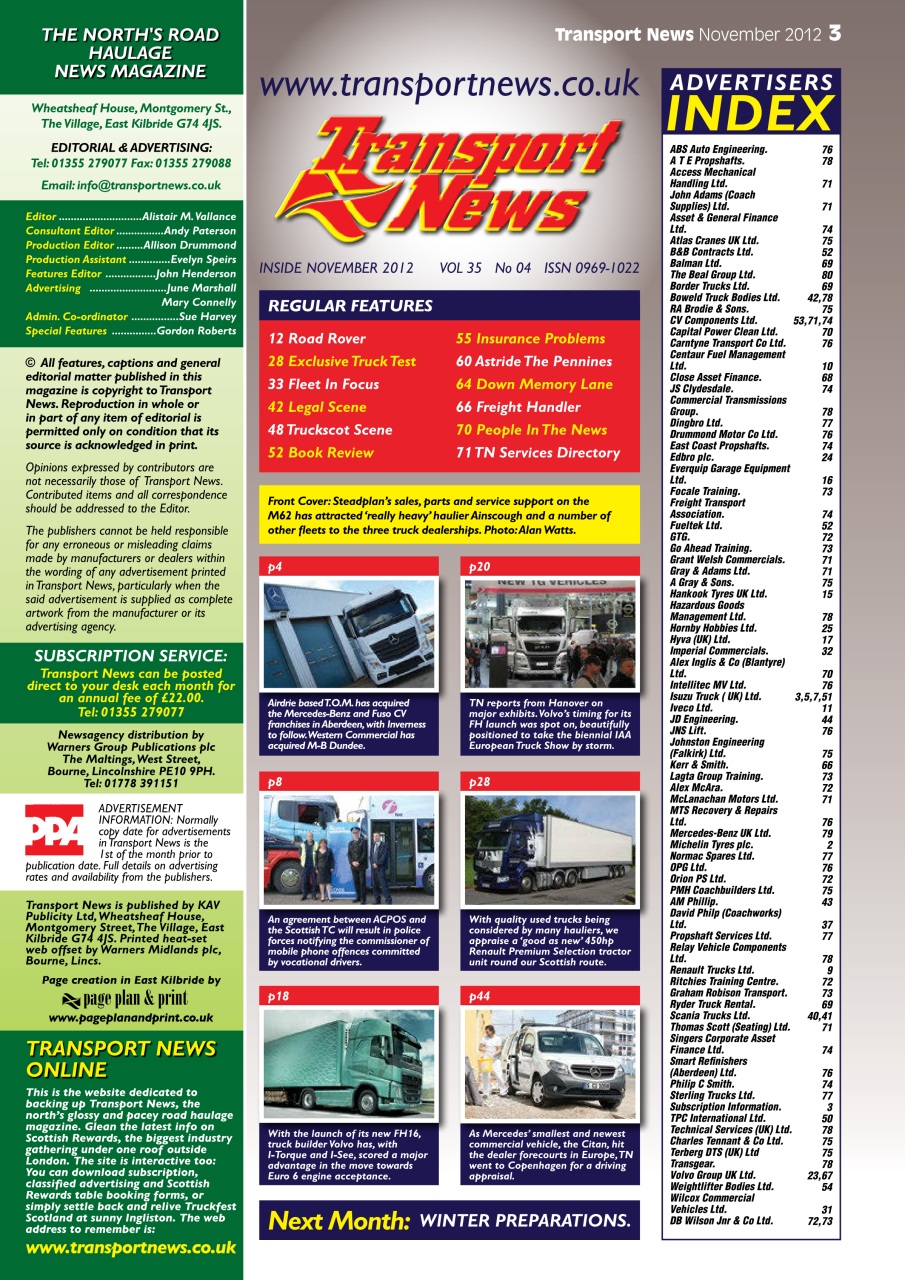Transport News Preview Pages