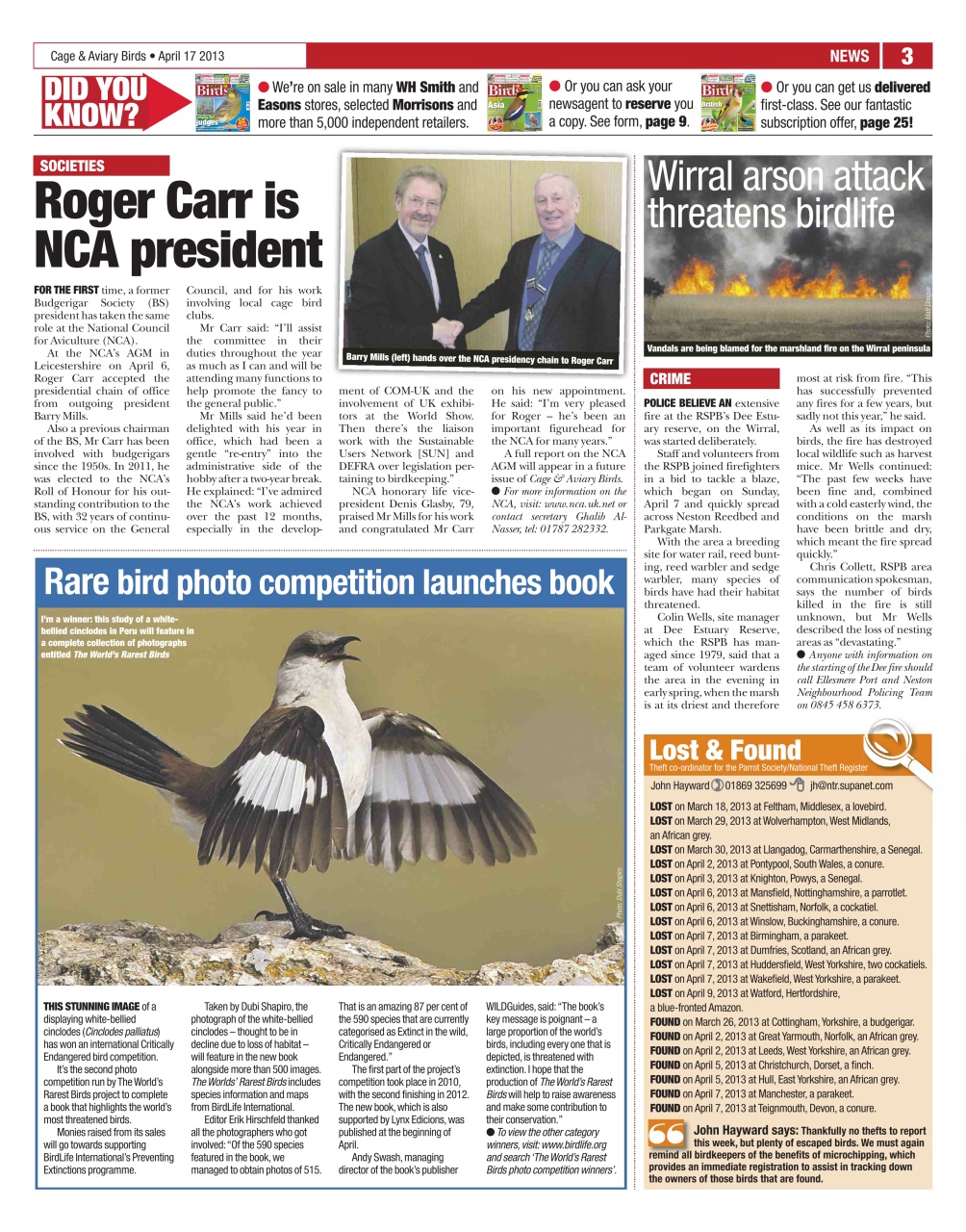 Cage & Aviary Birds Preview Pages