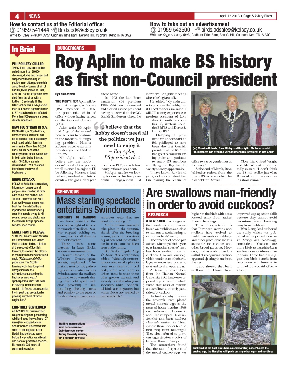 Cage & Aviary Birds Preview Pages