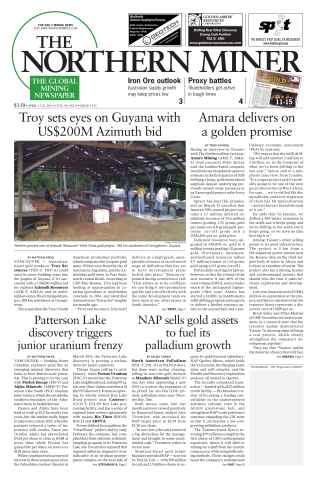 The Northern Miner issue Vol. 99 No. 9