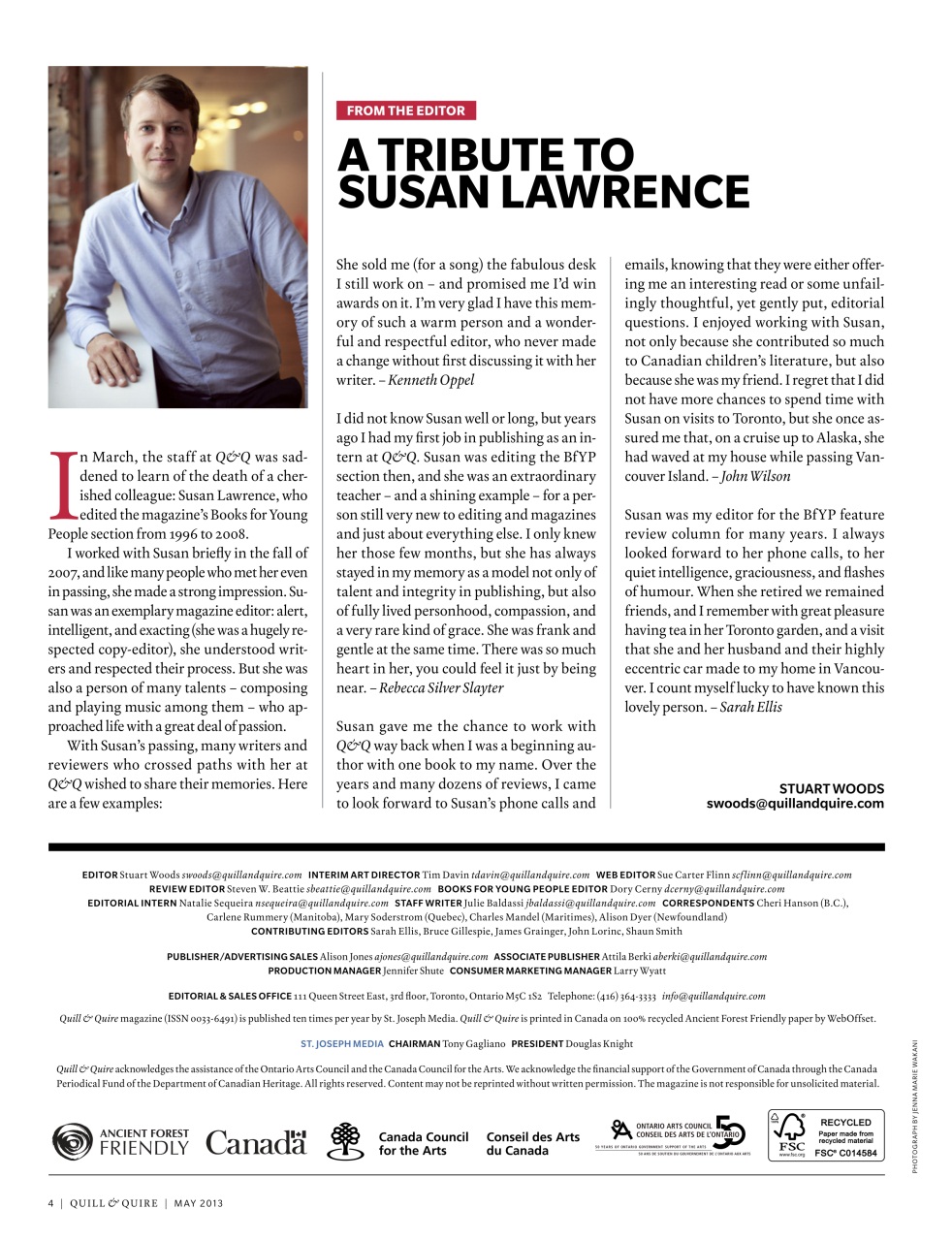 Quill & Quire Preview Pages