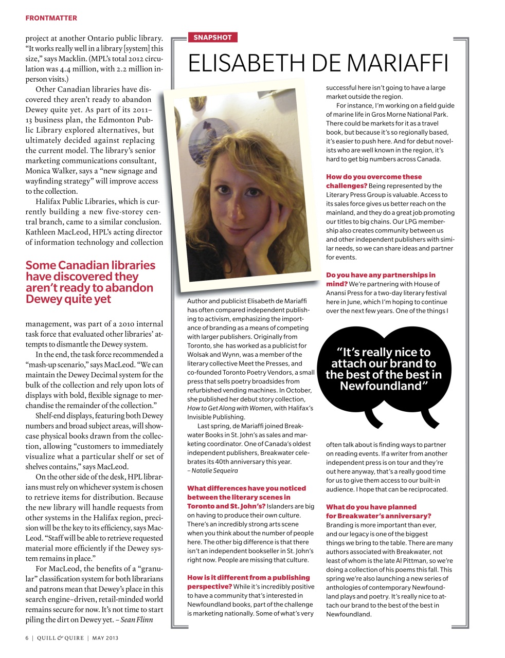 Quill & Quire Preview Pages