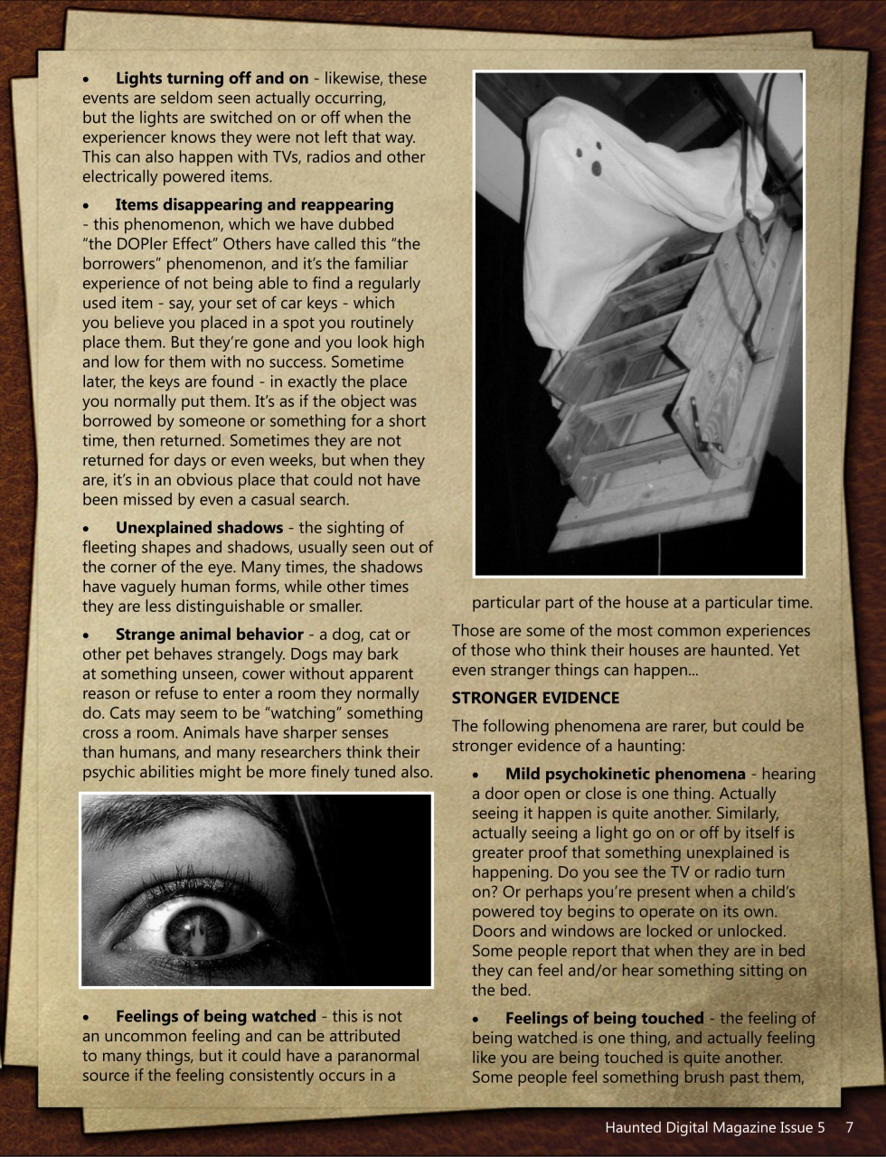 Haunted Magazine Preview Pages