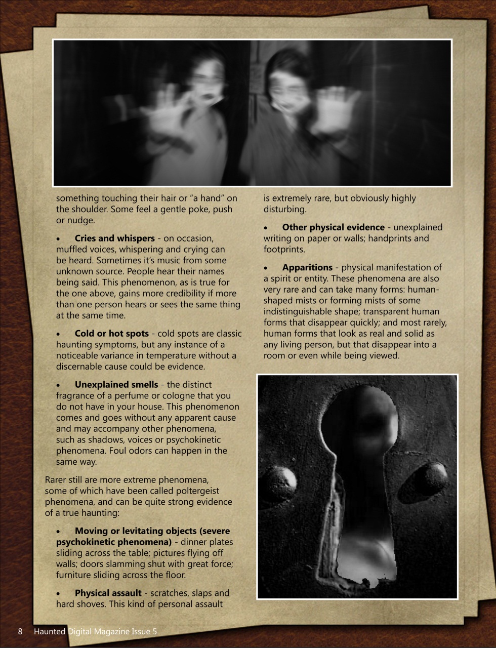 Haunted Magazine Preview Pages