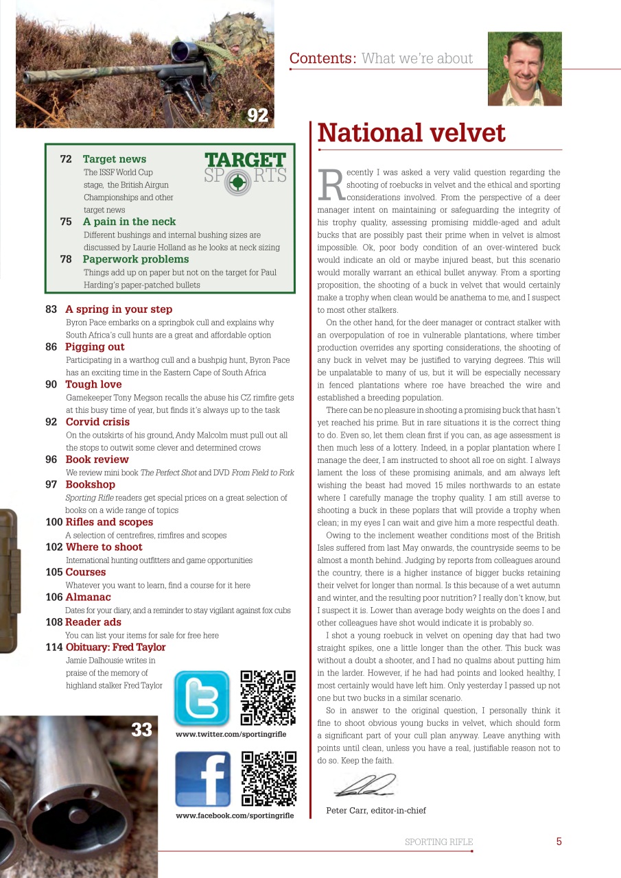 Sporting Rifle Preview Pages