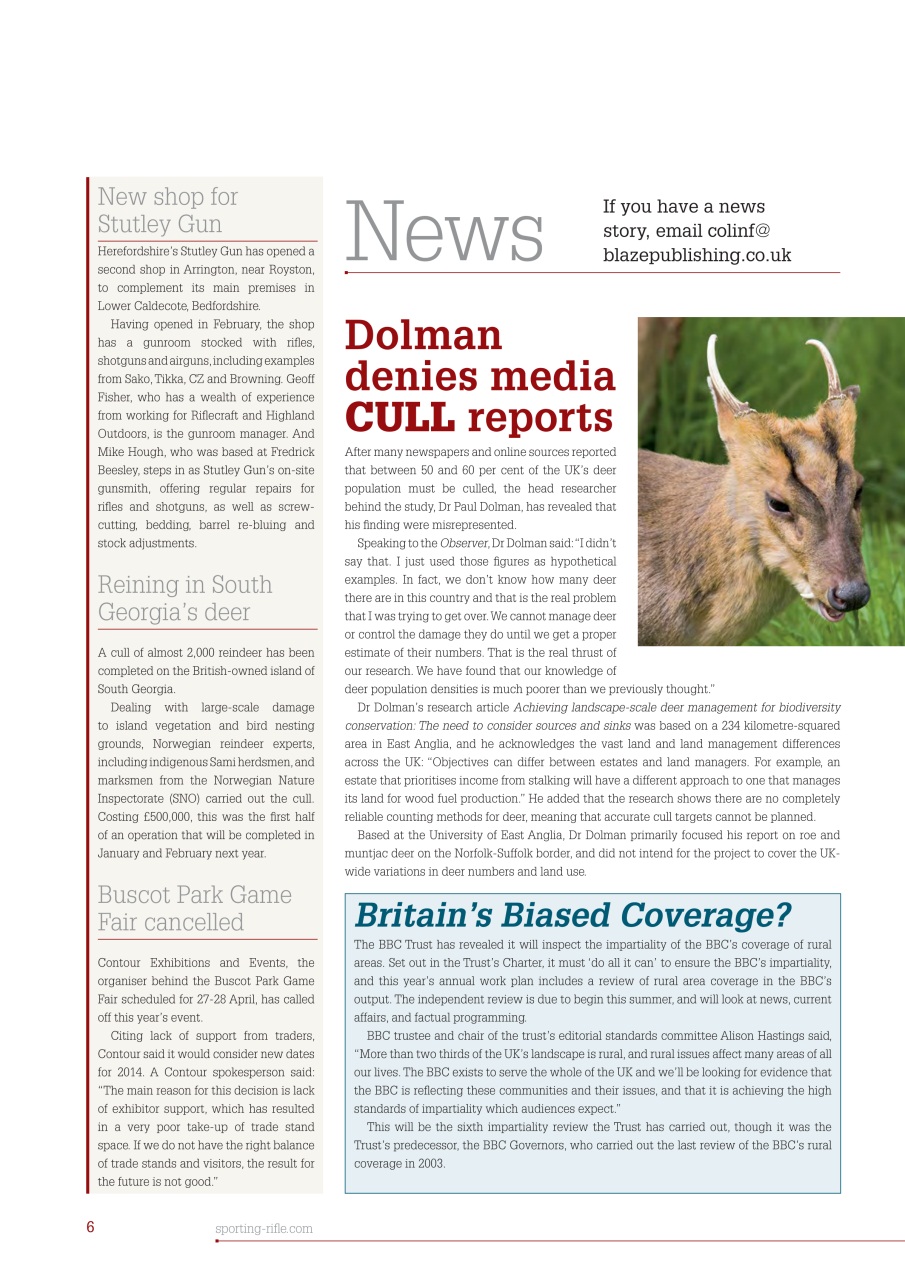 Sporting Rifle Preview Pages