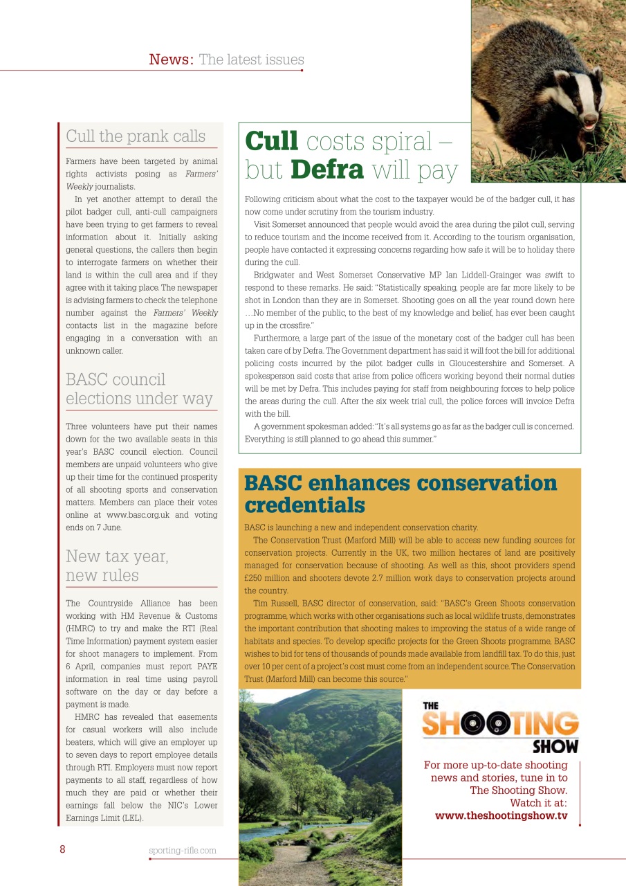 Sporting Rifle Preview Pages