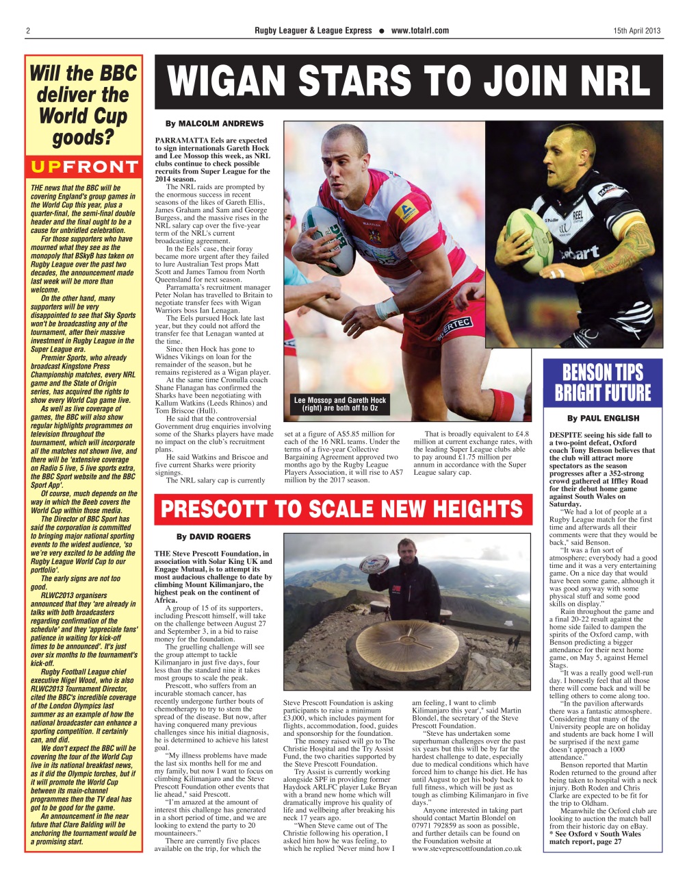 League Express Preview Pages