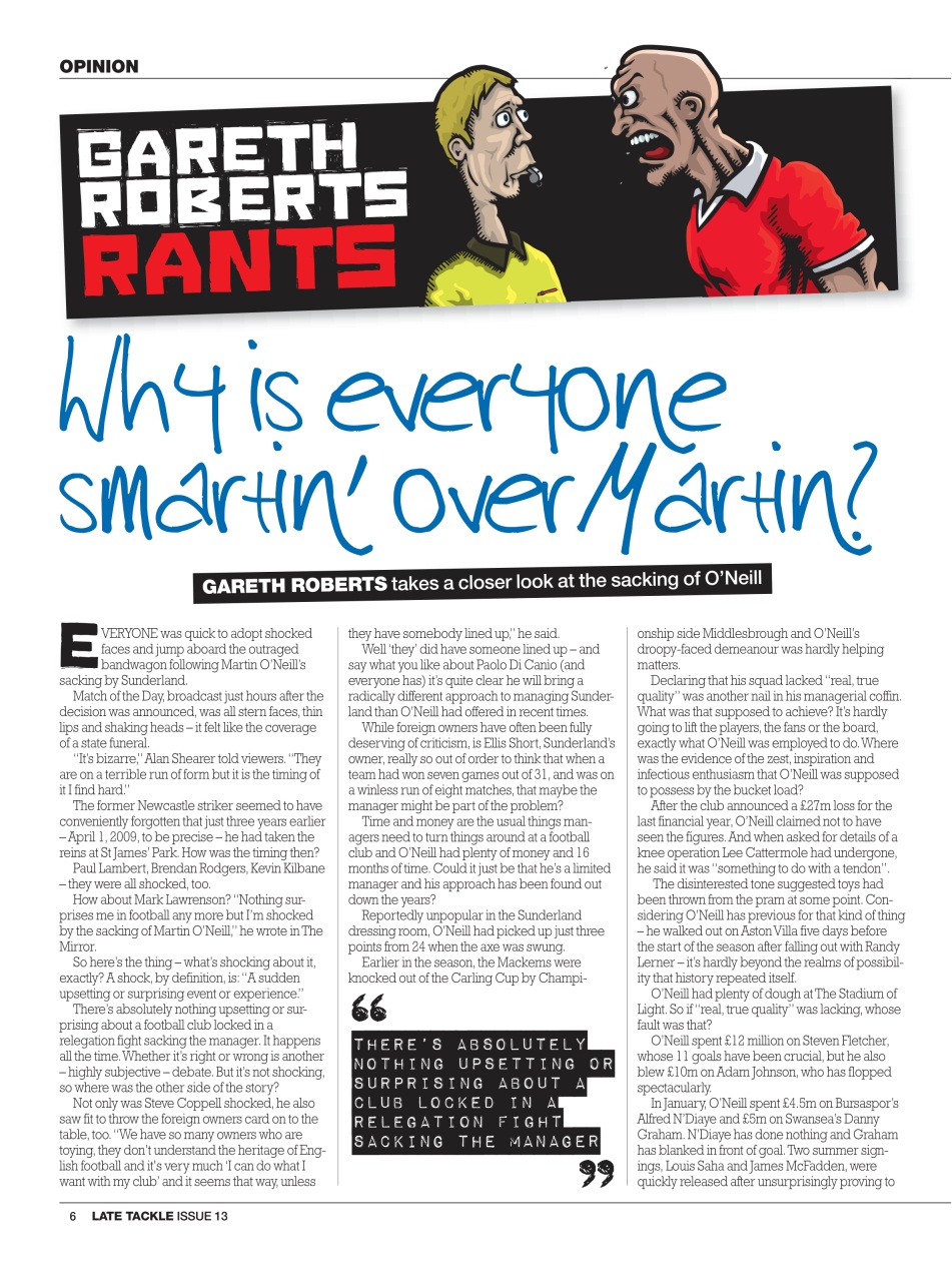 Late Tackle Football Magazine Preview Pages