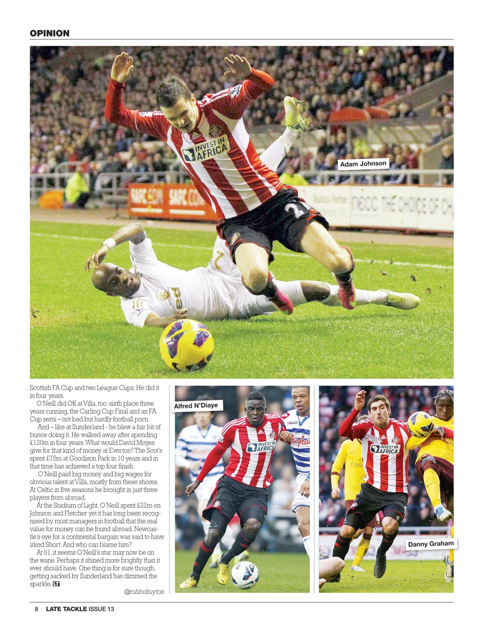 Late Tackle Football Magazine Preview Pages