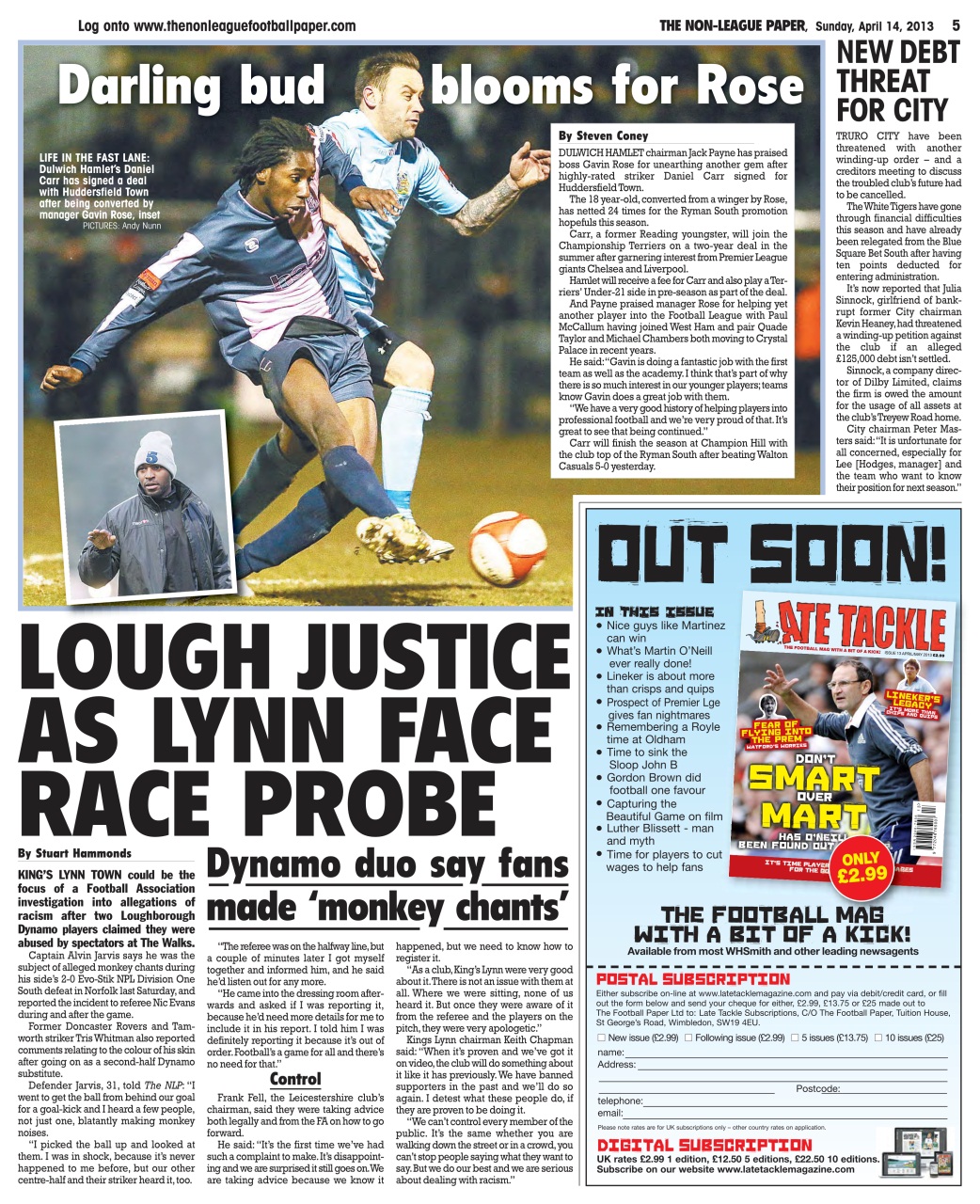 The Non-League Football Paper Preview Pages