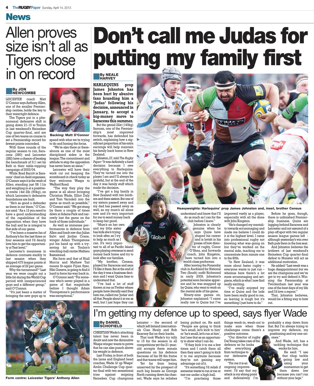 The Rugby Paper Preview Pages