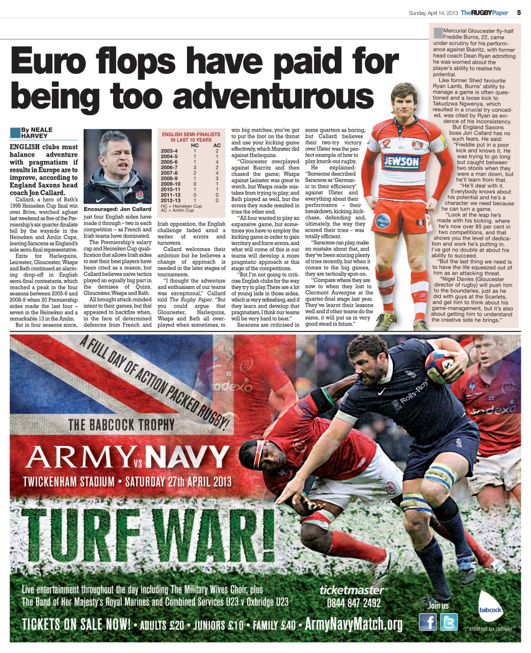 The Rugby Paper Preview Pages