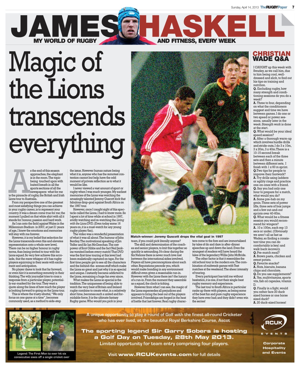 The Rugby Paper Preview Pages