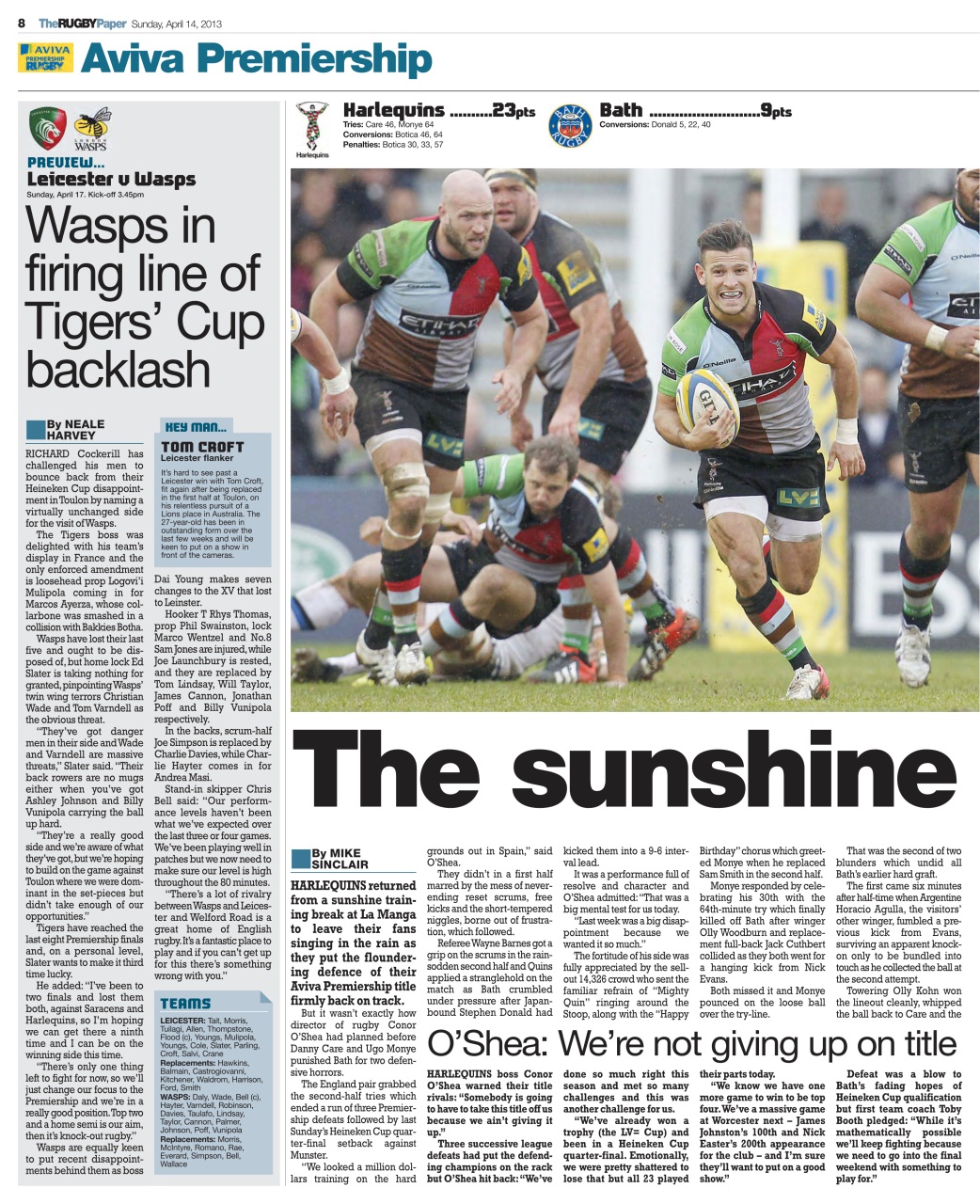 The Rugby Paper Preview Pages