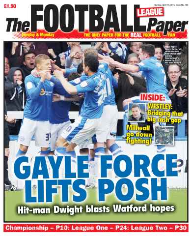 The Football League Paper issue Sunday 14th April 2013