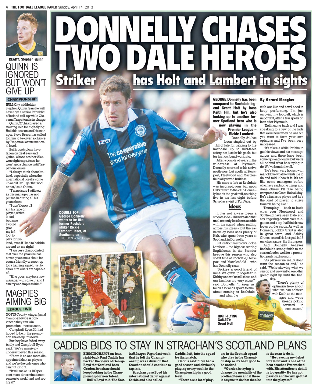 The Football League Paper Preview Pages