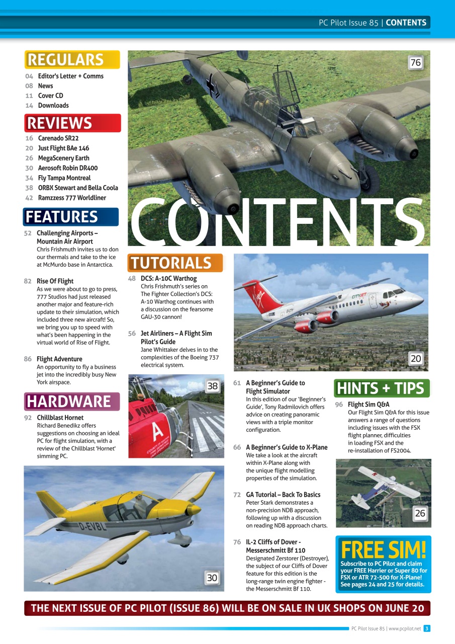 PC Pilot Preview Pages