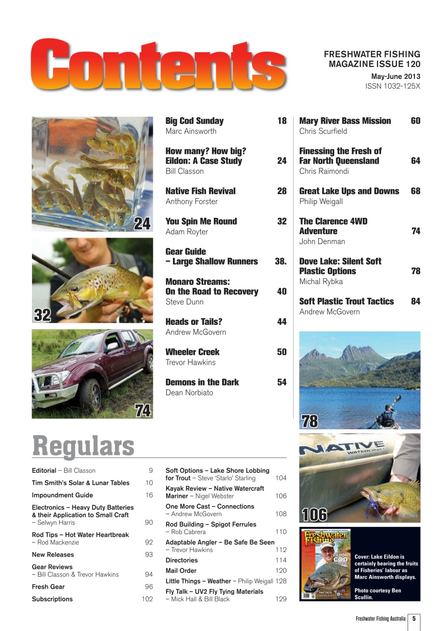Freshwater Fishing Australia Preview Pages