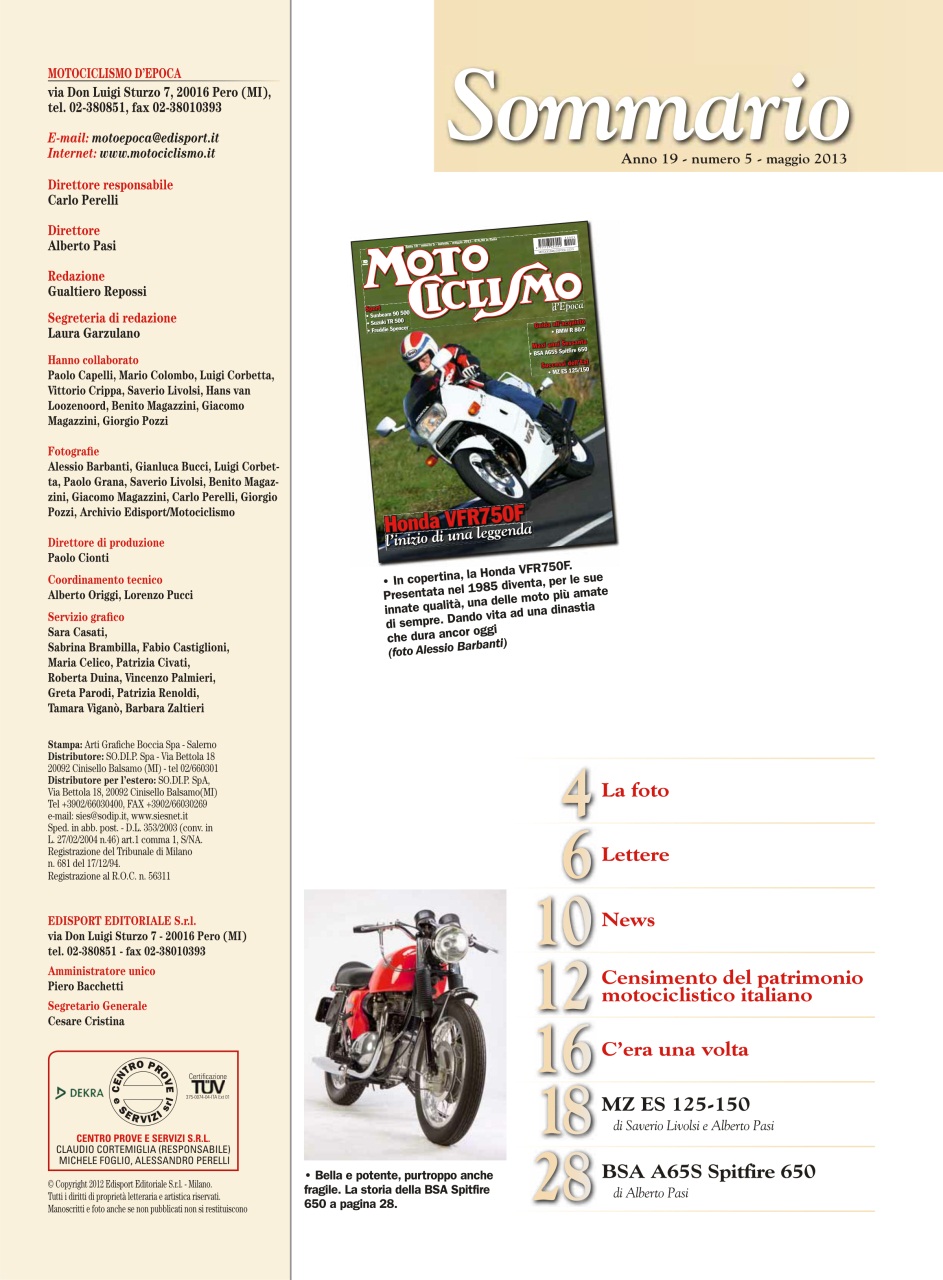 Motociclismo d'Epoca Preview Pages