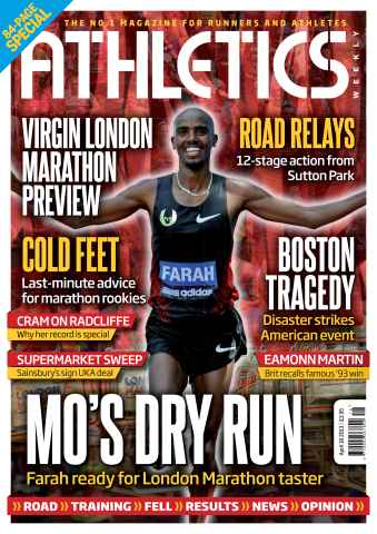 AW – Athletics Weekly Magazine issue AW April 18 2013