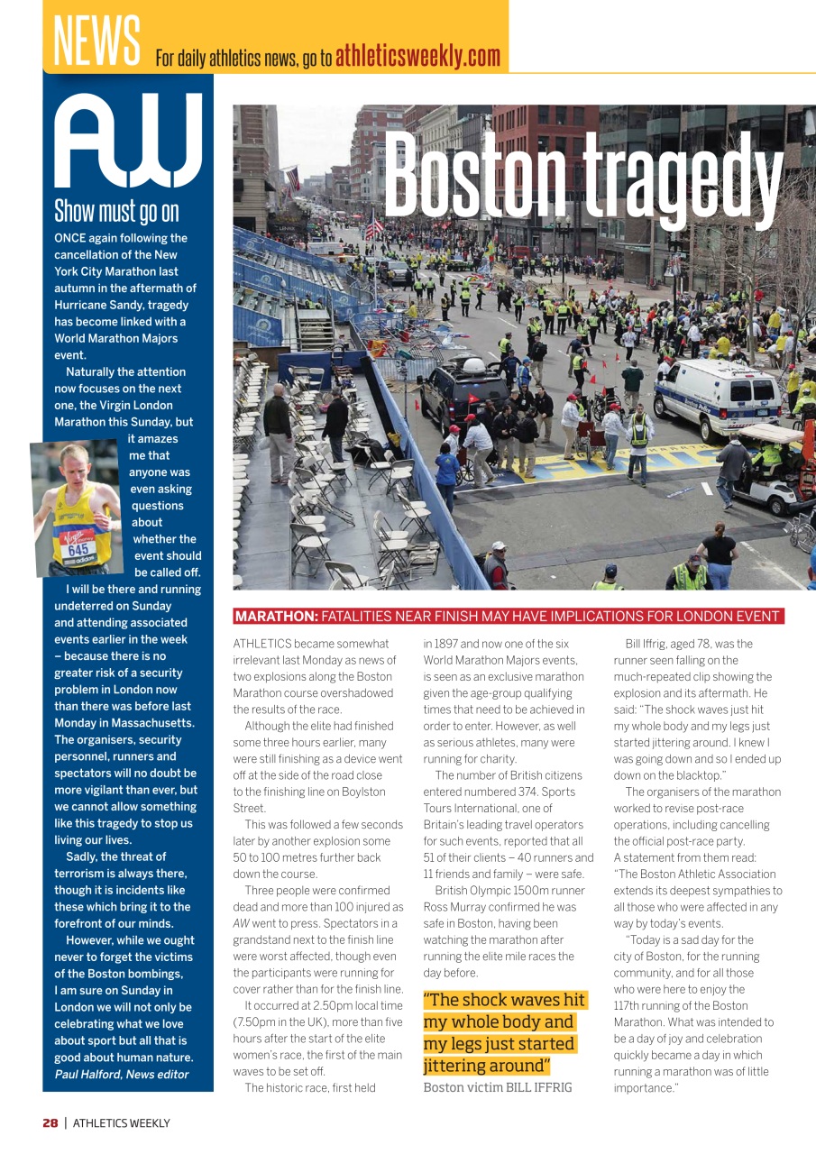 AW – Athletics Weekly Magazine Preview Pages