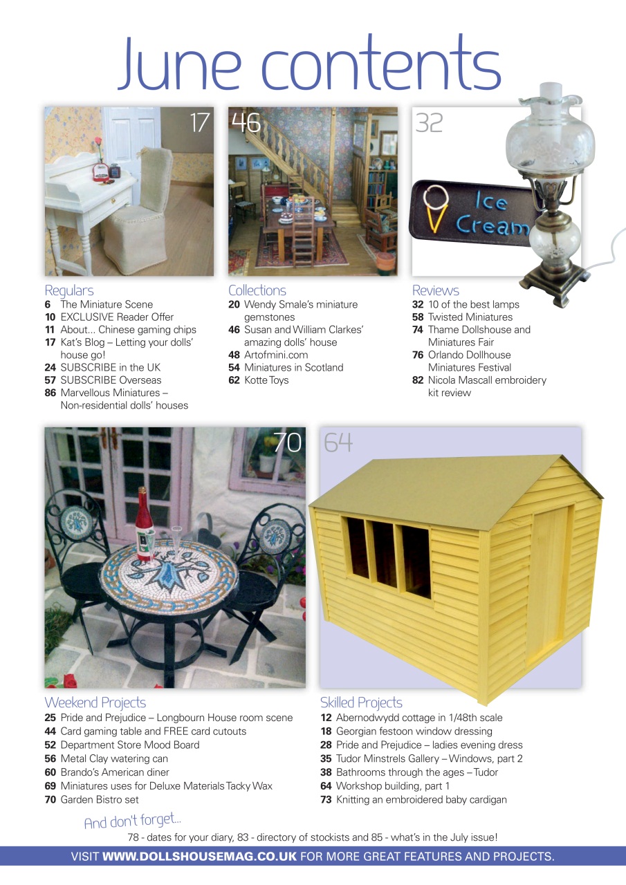 Dolls House and Miniature Scene Preview Pages