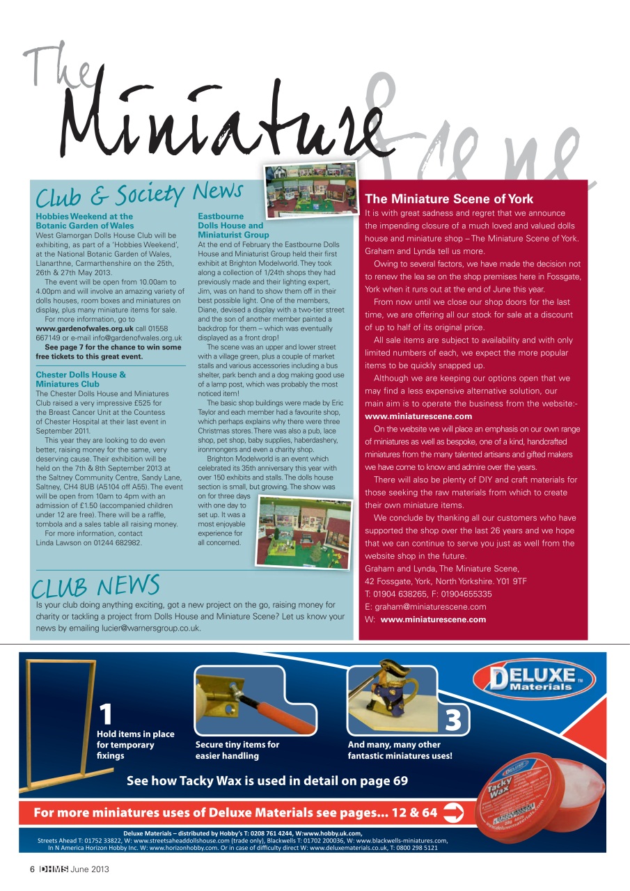 Dolls House and Miniature Scene Preview Pages