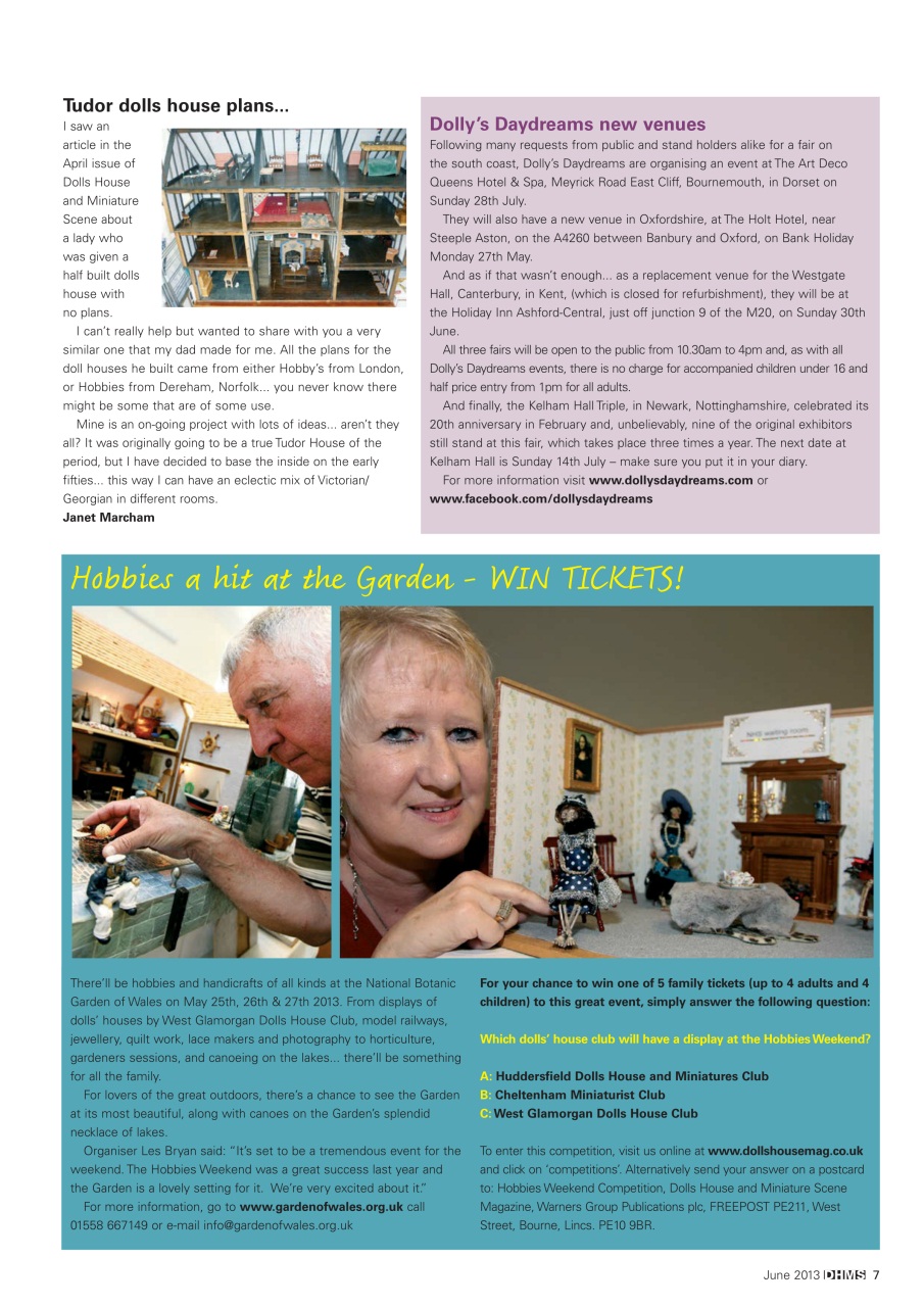 Dolls House and Miniature Scene Preview Pages