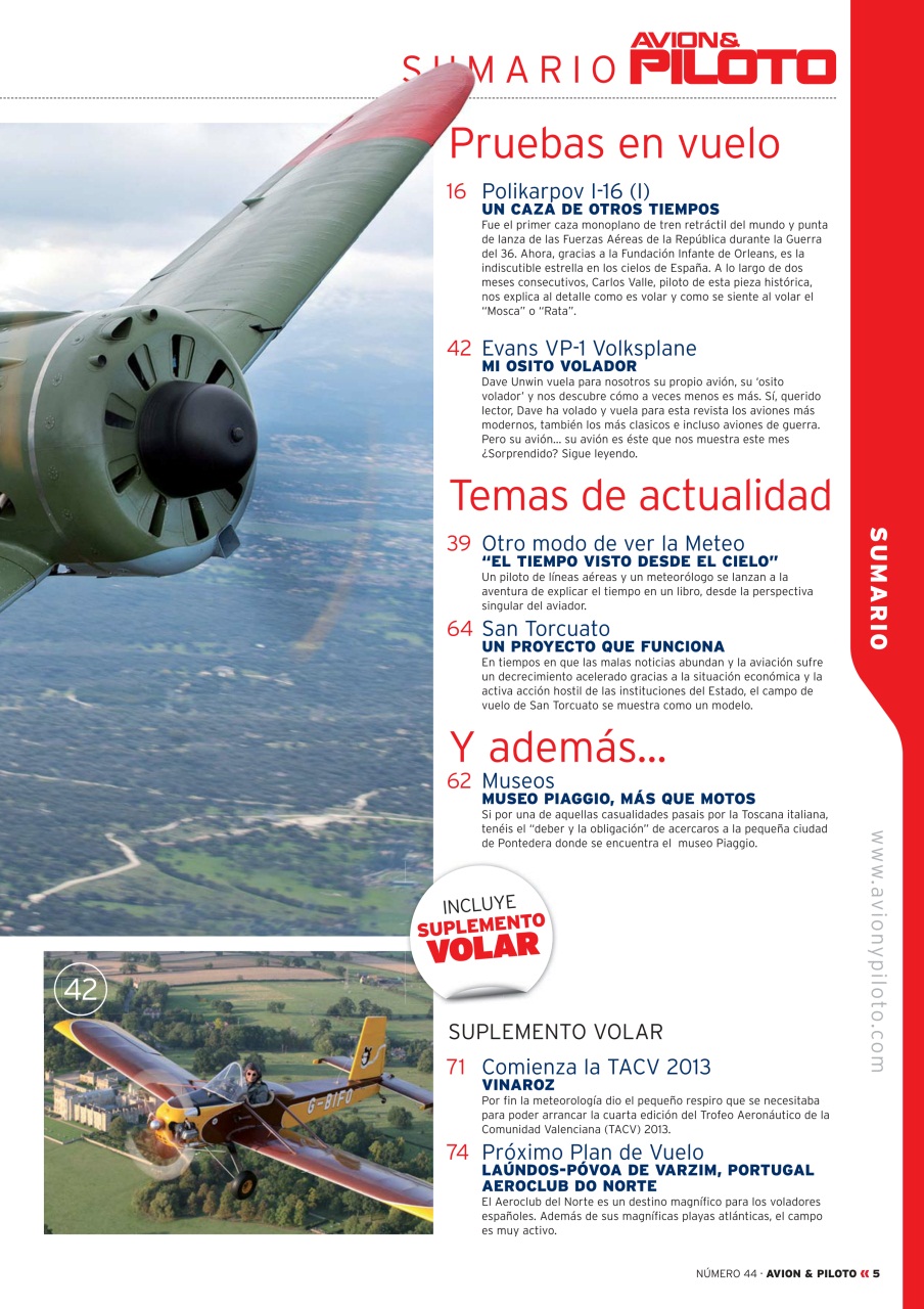 Revista Avion & Piloto Preview Pages