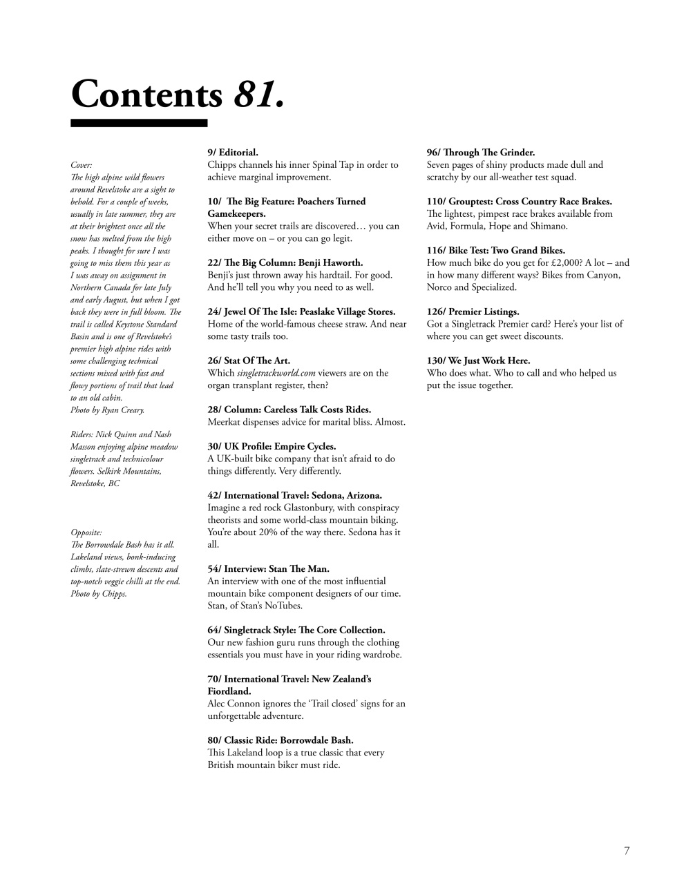 Singletrack Preview Pages