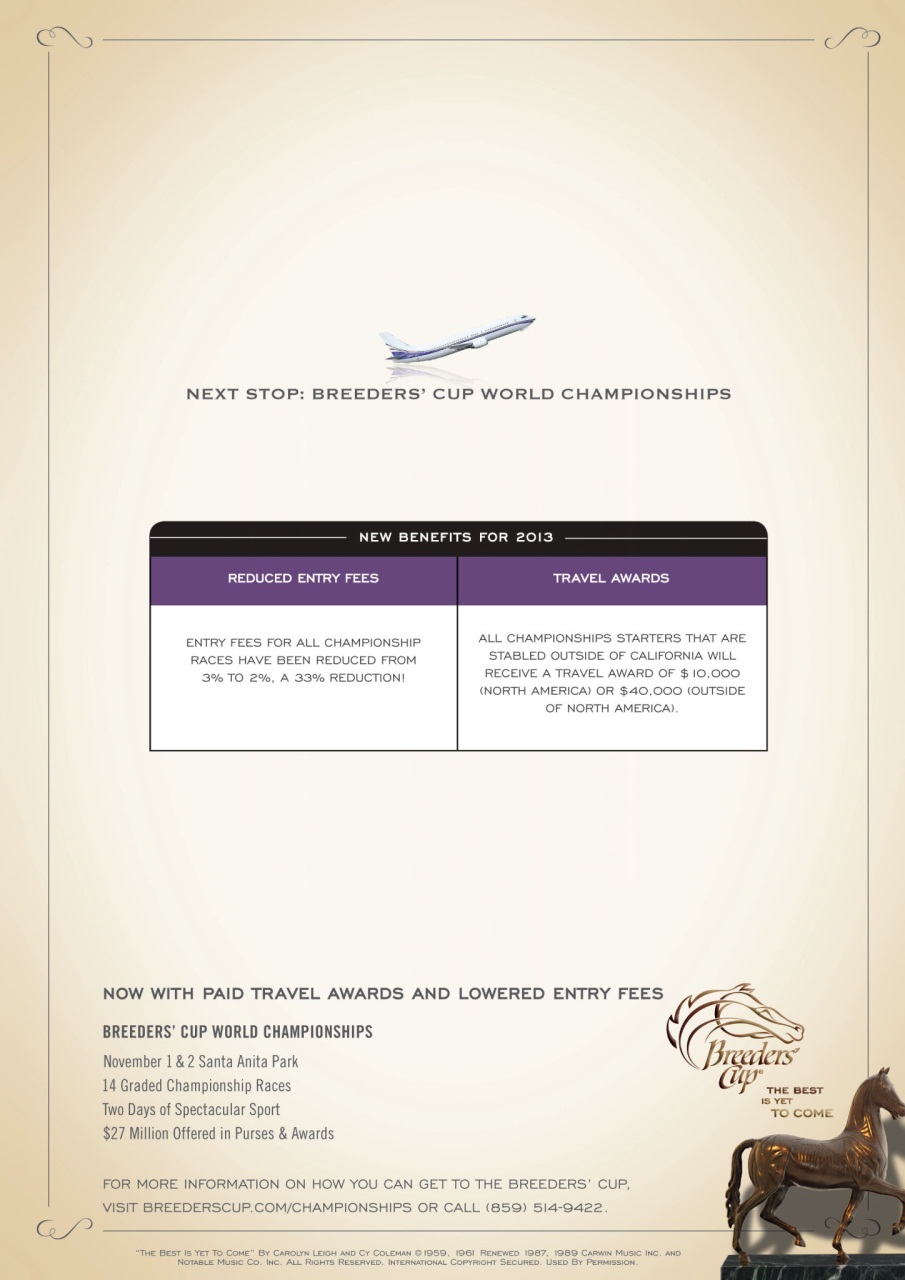 North American Trainer Magazine - horse racing Preview Pages