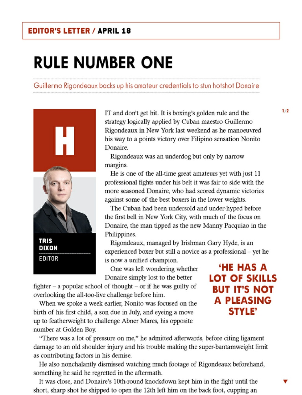 Boxing News Preview Pages