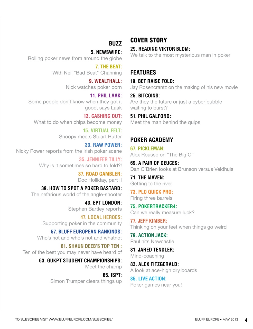 Bluff Europe Preview Pages