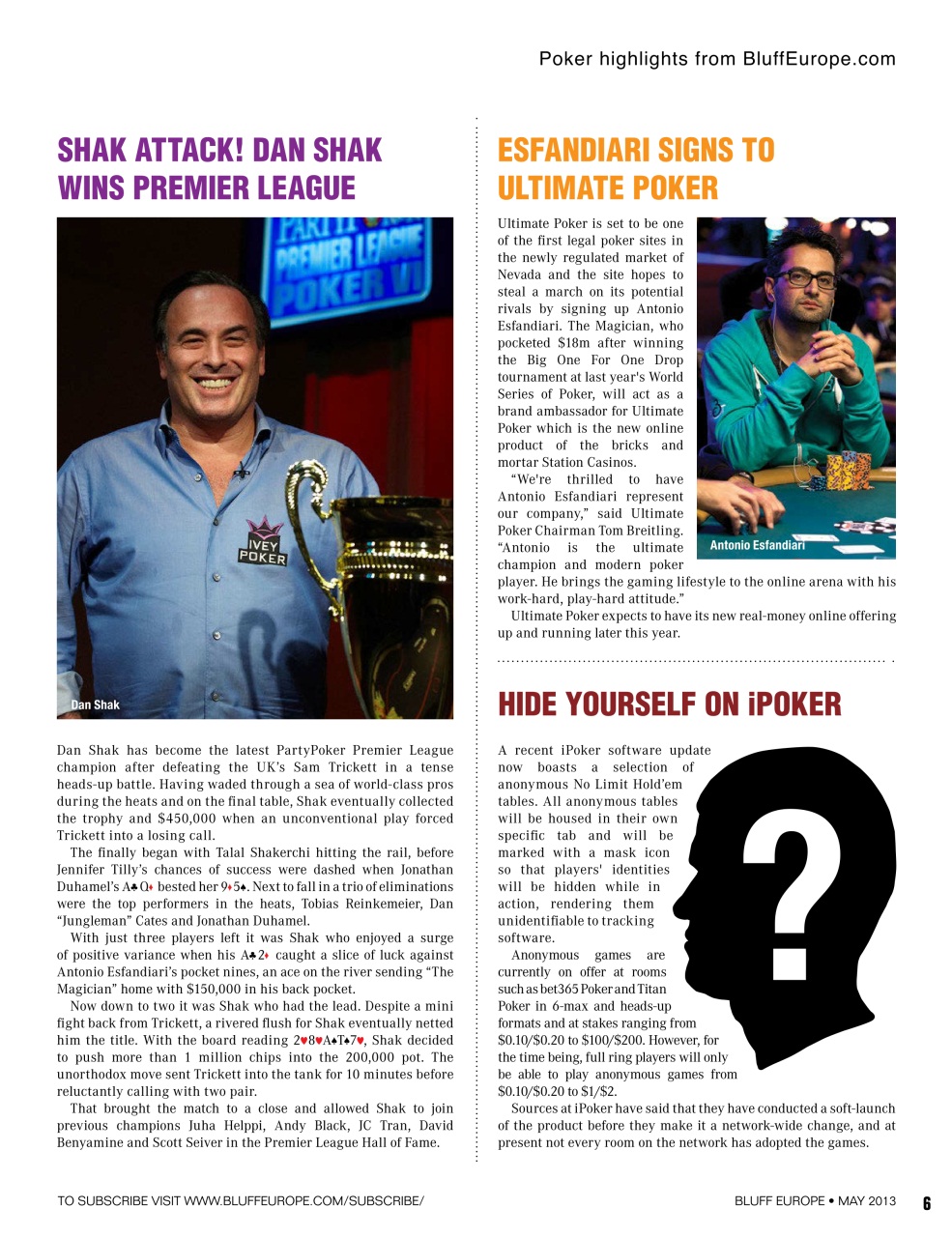 Bluff Europe Preview Pages