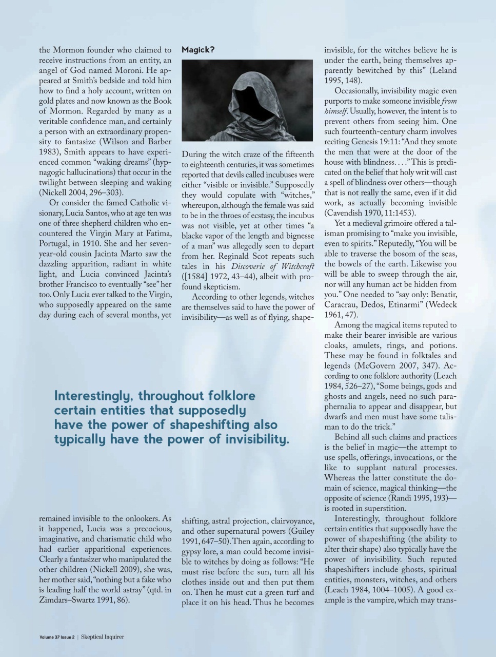 Skeptical Inquirer Preview Pages