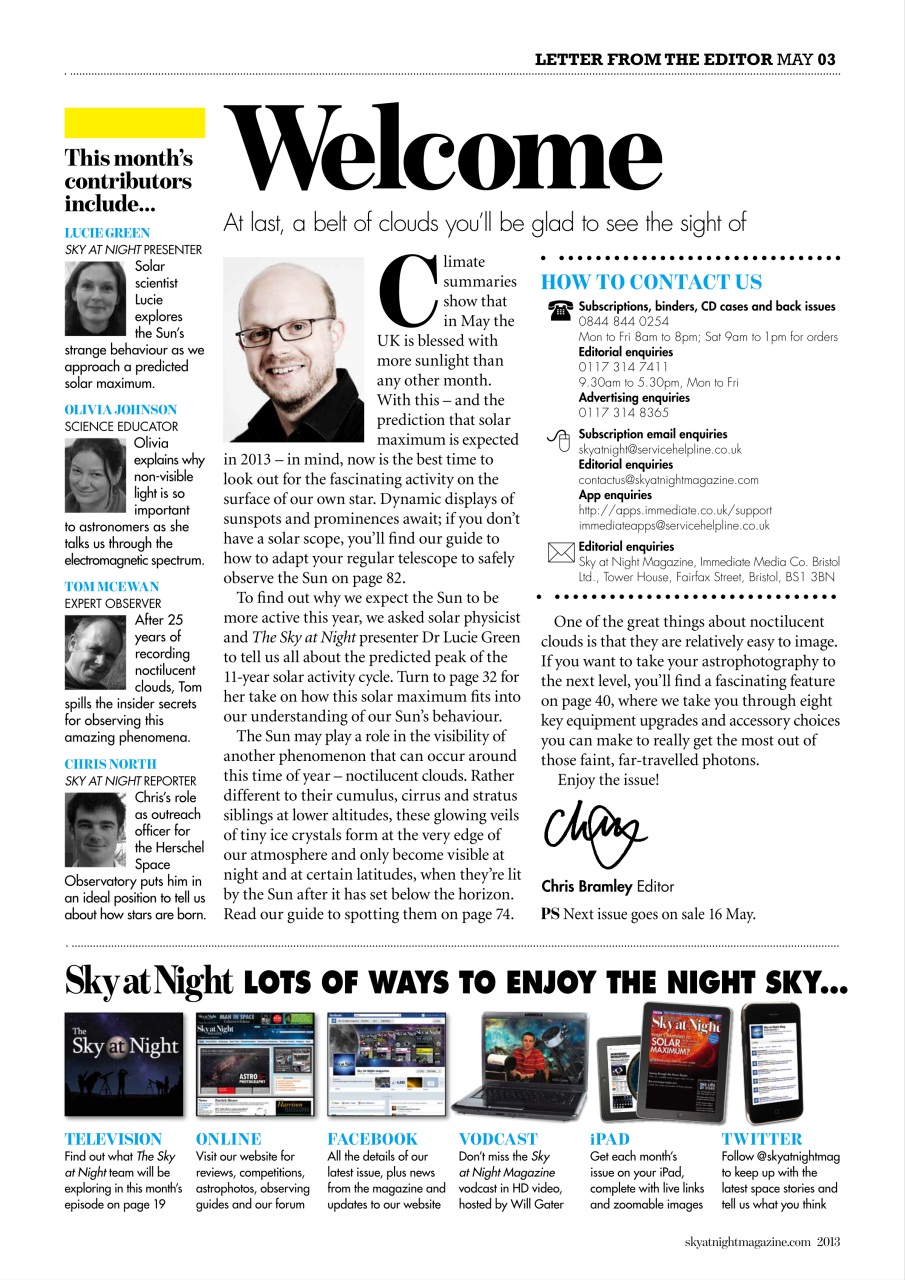 BBC Sky at Night Magazine Preview Pages