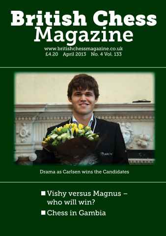 British Chess Magazine issue April 2013
