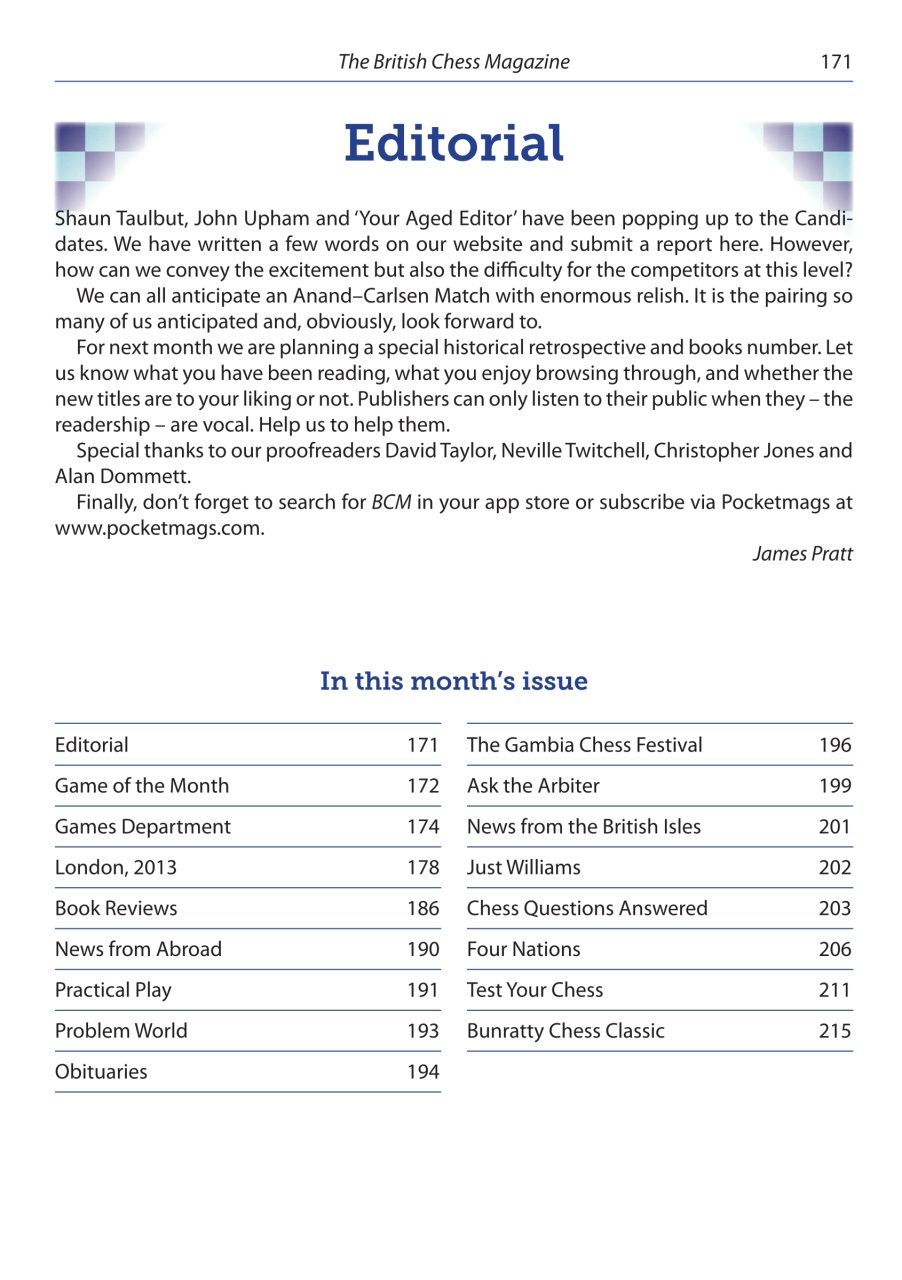 British Chess Magazine Preview Pages