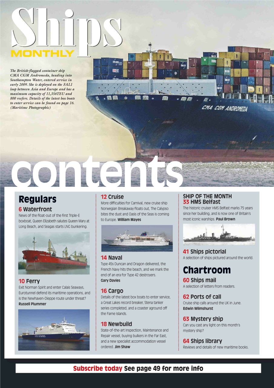 Ships Monthly Preview Pages