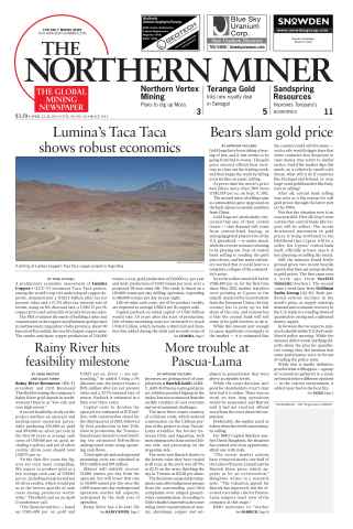 The Northern Miner issue Vol. 99 No. 10