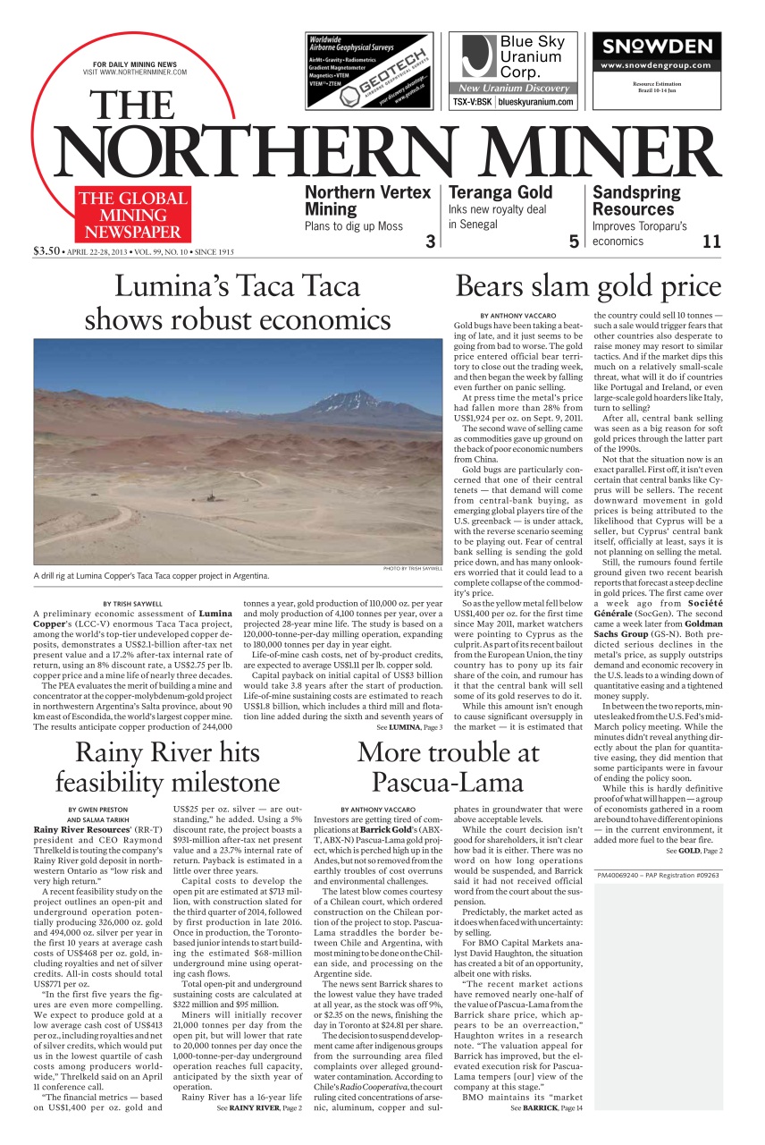 The Northern Miner Preview Pages