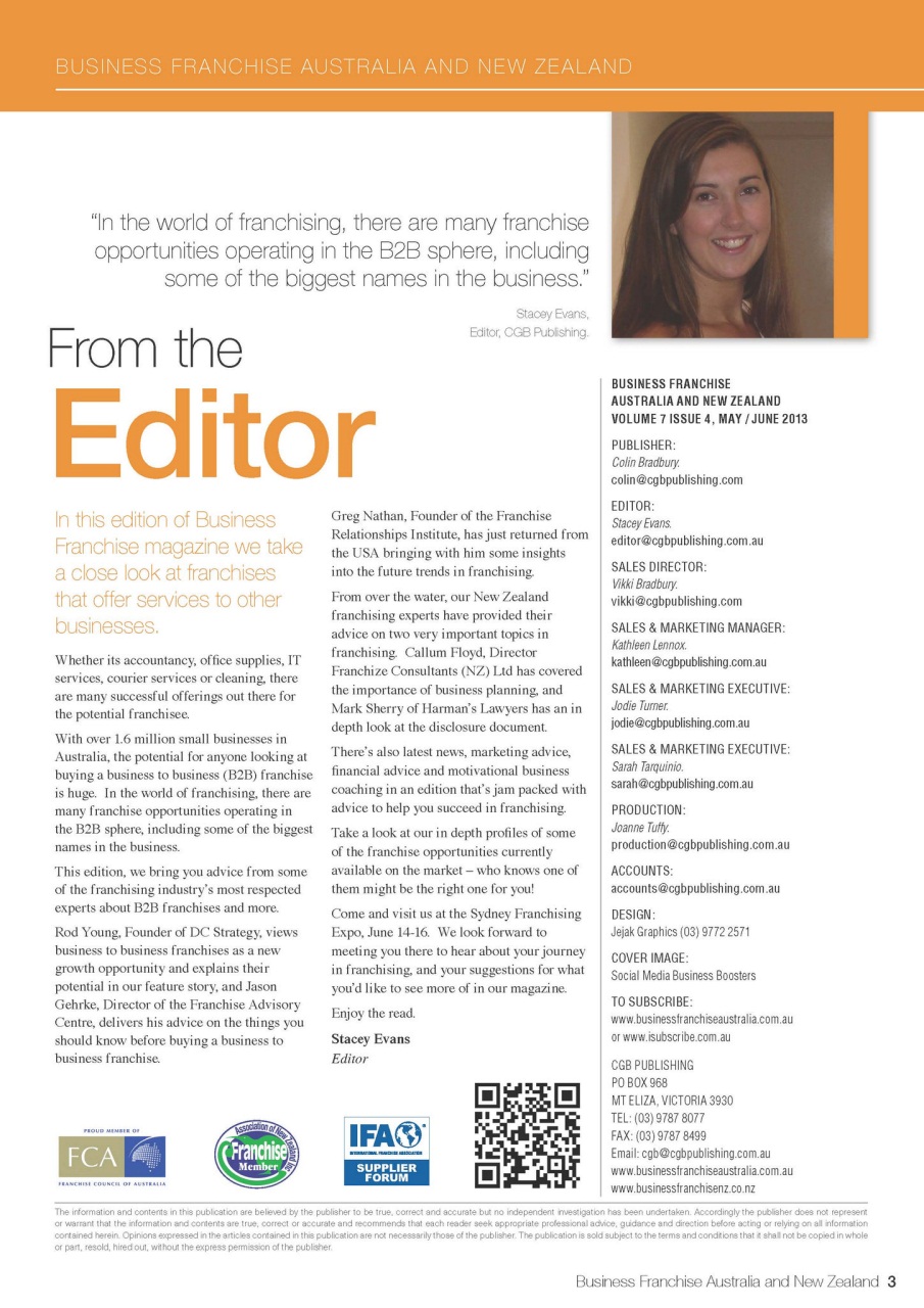 Business Franchise Australia&NZ Preview Pages