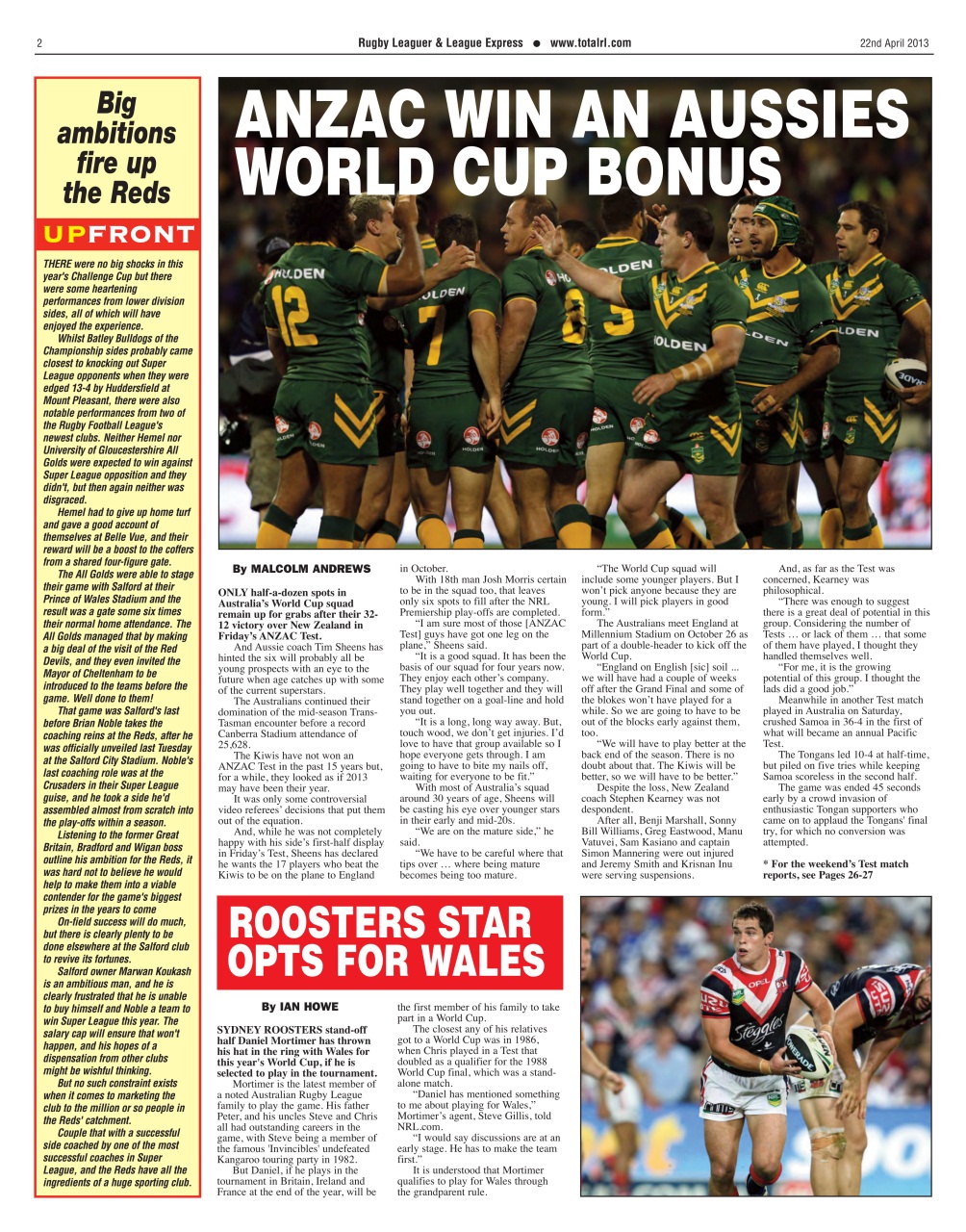 League Express Preview Pages
