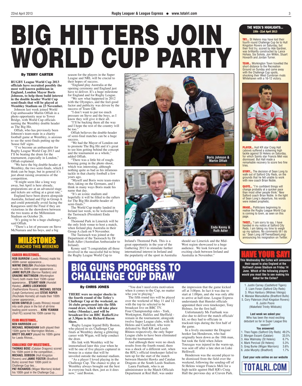 League Express Preview Pages