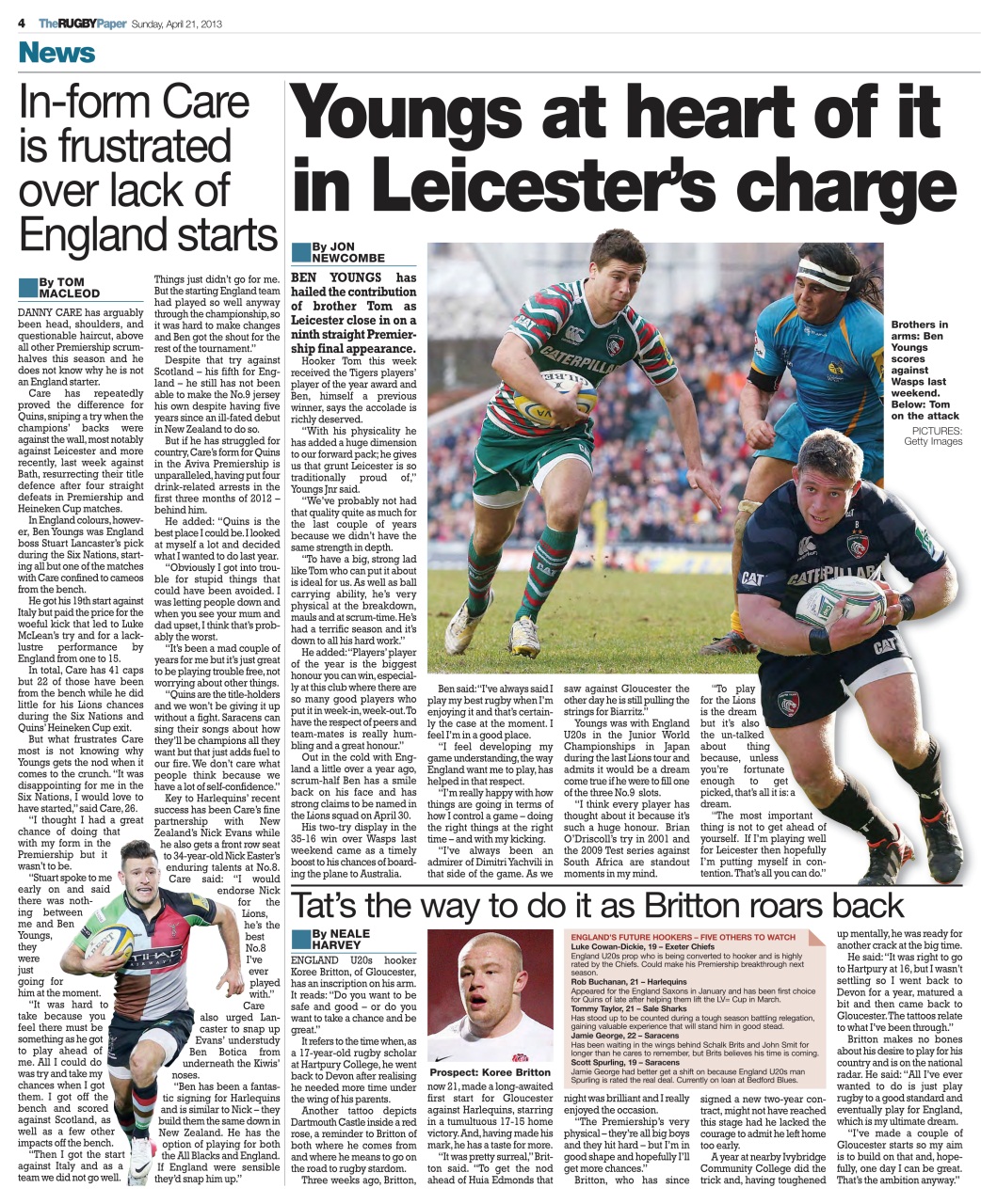 The Rugby Paper Preview Pages